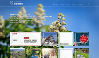 Startseite von der Homepage